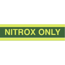 Nitrox Only Flaschenaufkleber 15x58cm